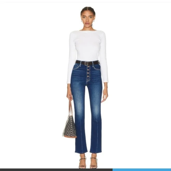 NWT Mother Pixie Ankle Rider Jeans Size 30 Call Out See Below - Picture 1 of 12